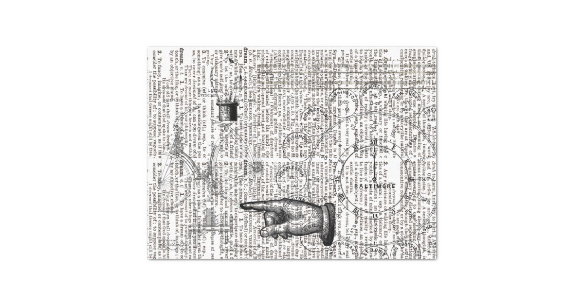 Mechanical Dream Tissue Paper Zazzle