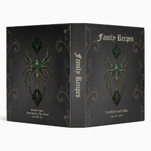 Mechanical elegance, the spider in the dark. binder