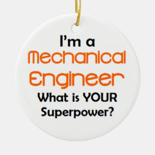 mechanical engineer2 ceramic ornament