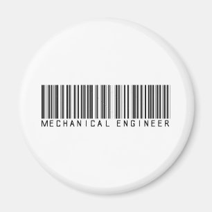 Mechanical Engineer Bar Code Magnet
