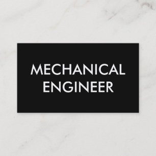 mechanical engineer business card