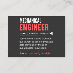 Mechanical ENGINEER Business Card