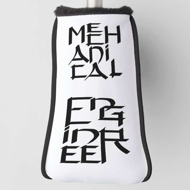 Mechanical Engineer Character Golf Head Cover (Rotate 90)