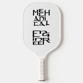 Mechanical Engineer Character Pickleball Paddle