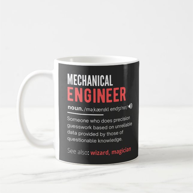 Mechanical ENGINEER Coffee Mug (Left)