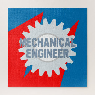 Mechanical Engineer Colour Block Jigsaw Puzzle