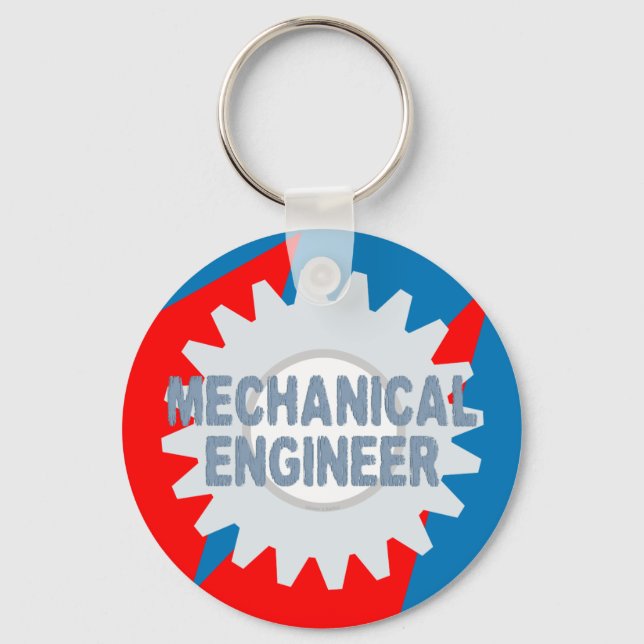 Mechanical Engineer Colour Block Keychain (Front)