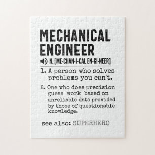Mechanical Engineer Dictionary Definition Jigsaw Puzzle