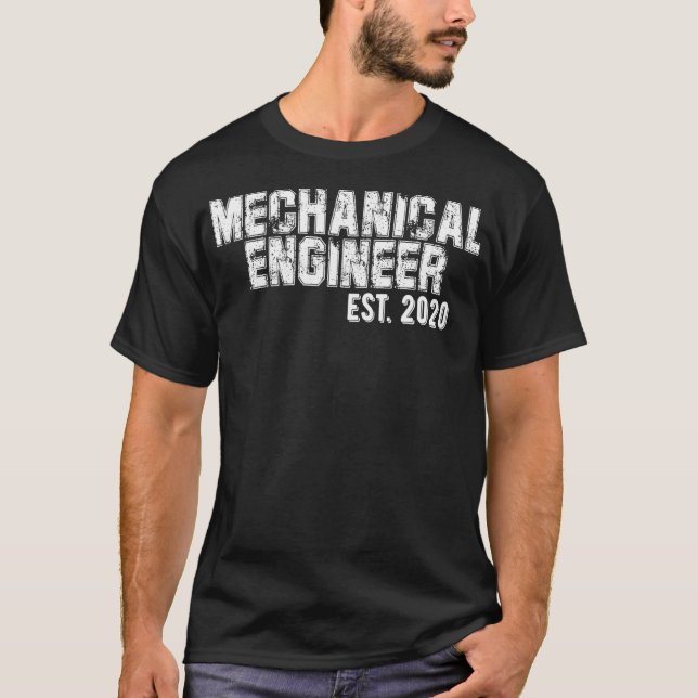 Mechanical Engineer est 2020 Mechanical Engineer G T-Shirt (Front)