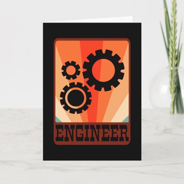 Mechanical Engineer Funny Engineering Graduation Card (Front)
