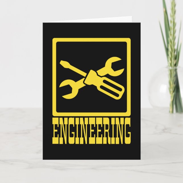 Mechanical Engineer Funny Engineering Tools Card (Front)