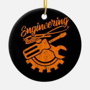 Mechanical Engineer Funny Engineering Tools Ceramic Ornament
