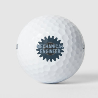 Mechanical Engineer Gear Blue Grey Golf Balls