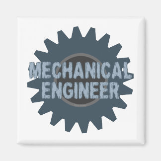 Mechanical Engineer Gear Blue Grey Magnet