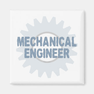 Mechanical Engineer Gear Blue Grey Magnet