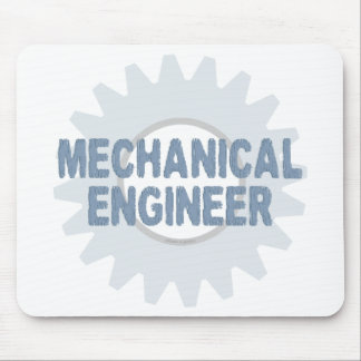 Mechanical Engineer Gear Blue Grey Mouse Pad