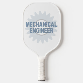 Mechanical Engineer Gear Blue Grey Notebook Pickleball Paddle