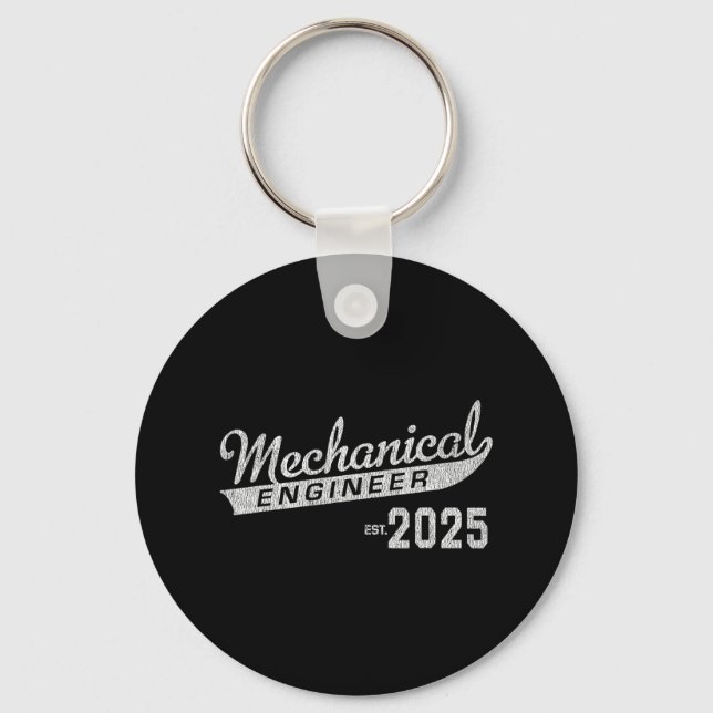 Mechanical Engineer Graduation 2025  Keychain (Front)