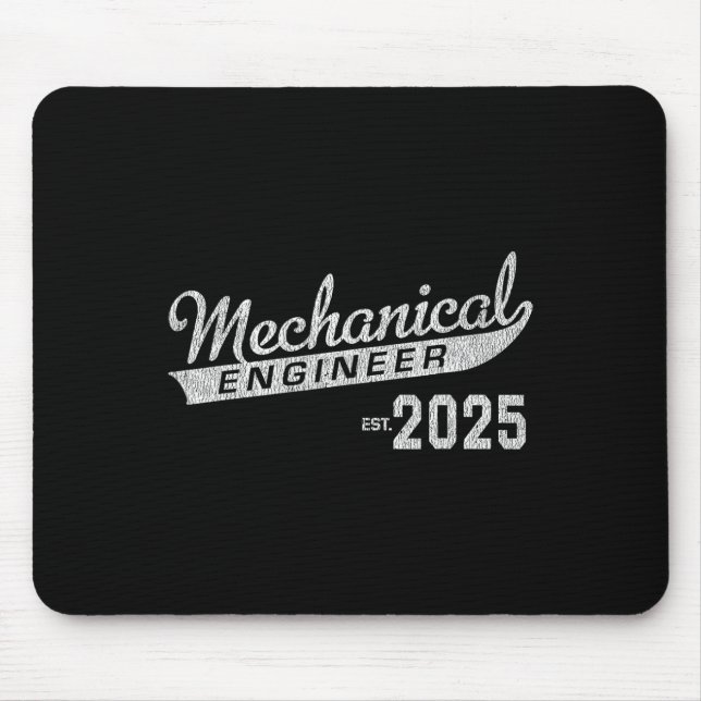Mechanical Engineer Graduation 2025  Mouse Pad (Front)
