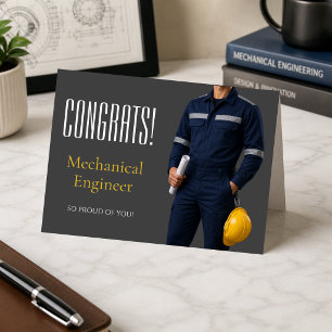 Mechanical Engineer Graduation Congrats Card