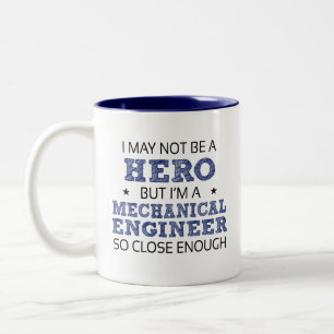 Mechanical Engineer Humor Novelty Two-Tone Coffee Mug
