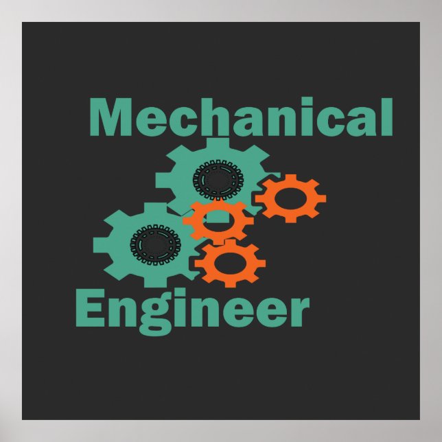 mechanical engineer poster (Front)