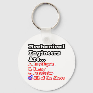 Mechanical Engineer Quiz...Joke Keychain