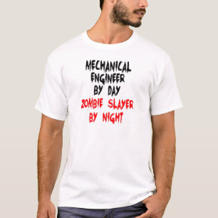 Mechanical Engineer Zombie Slayer T-Shirt