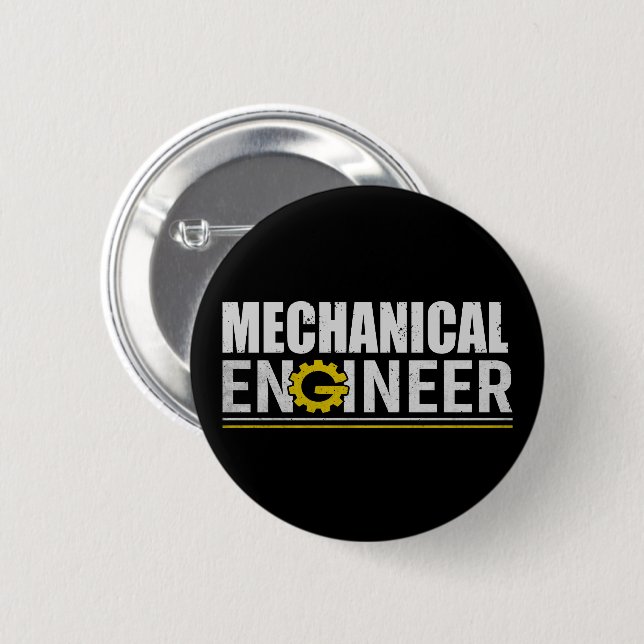 Mechanical Engineering Funny Engineer 2 Inch Round Button (Front & Back)