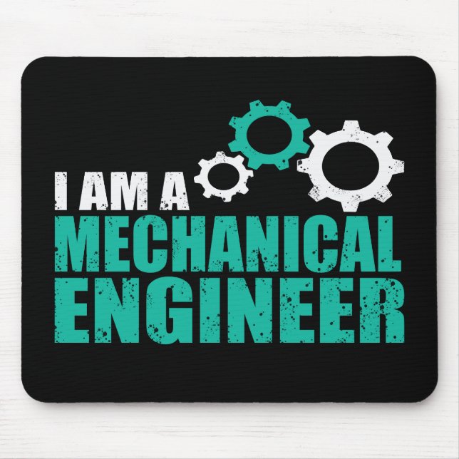 Mechanical Engineering Funny Engineer Mouse Pad (Front)