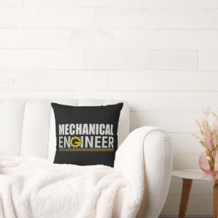 Mechanical Engineering Funny Engineer Throw Pillow
