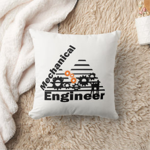 Mechanical Engineering Funny Engineer Throw Pillow