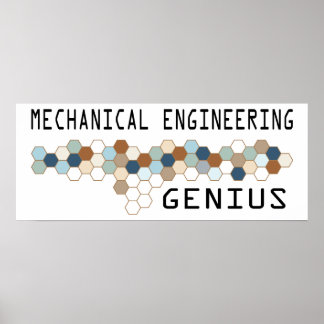Mechanical Engineering Genius Poster