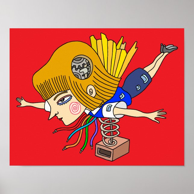 Mechanical fantasy girl. poster (Front)