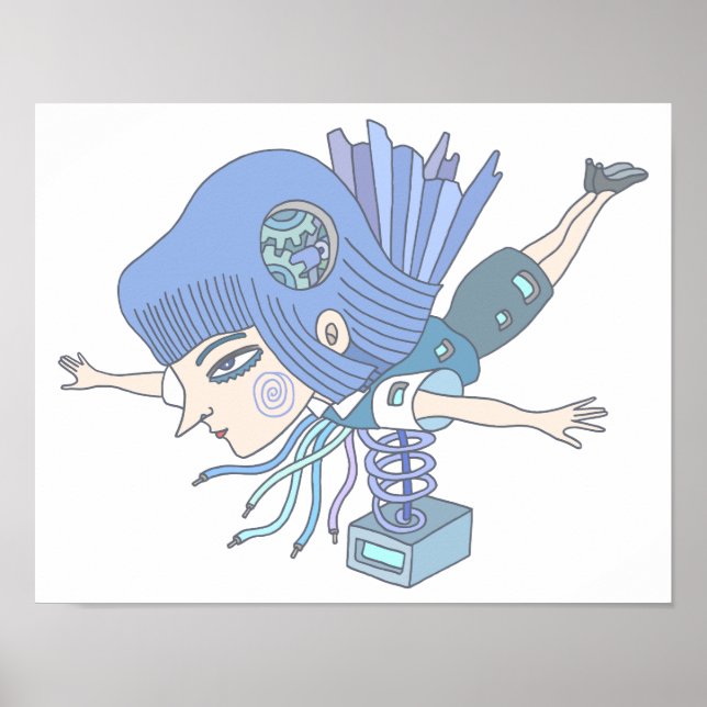 Mechanical fantasy girl. poster (Front)
