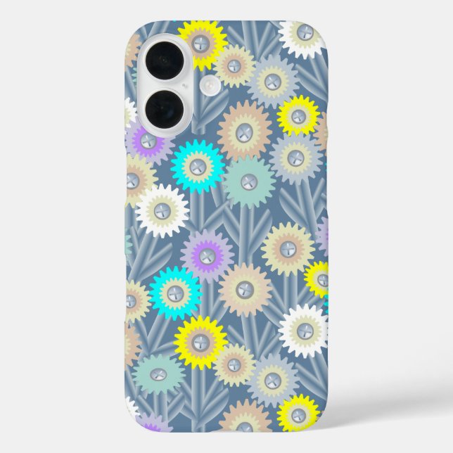 Mechanical Flowers Case-Mate iPhone Case (Back)