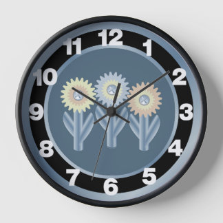 Mechanical Flowers Clock