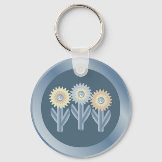 Mechanical Flowers Keychain