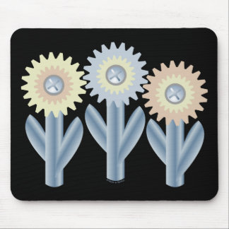 Mechanical Flowers Mouse Pad