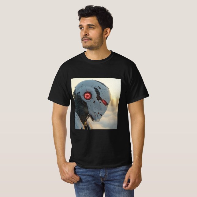 Mechanical Force - Futuristic and Imposing Style T-Shirt (Front Full)