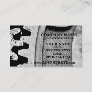 MECHANICAL GEARS - Business Card Template
