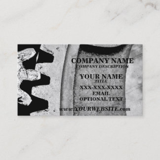 MECHANICAL GEARS - Business Card Template