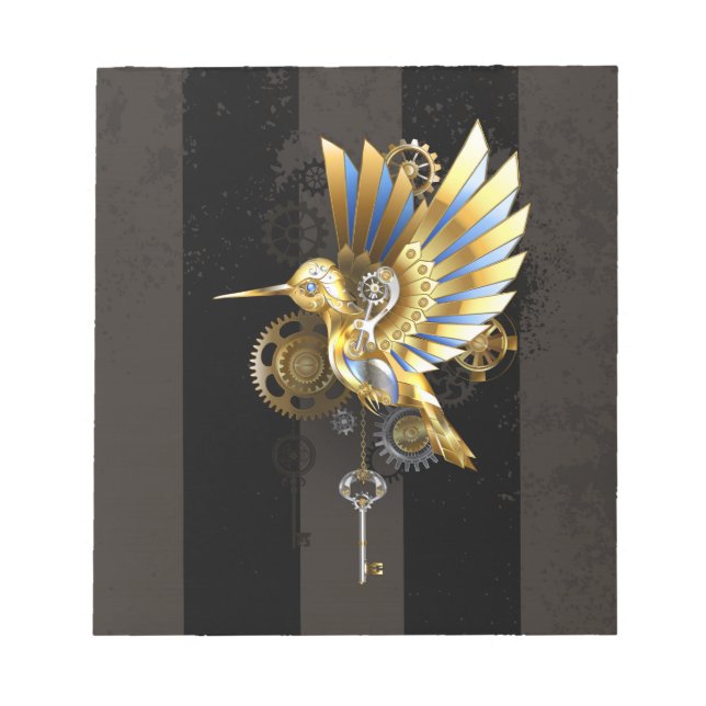 Mechanical Hummingbird Notepad (Front)