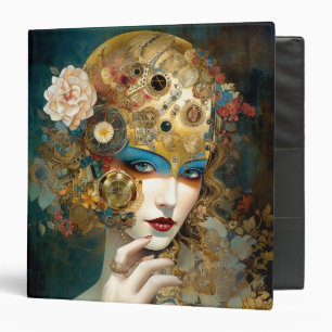 Mechanical Lady Robotic Fantasy Sci-Fi Binder