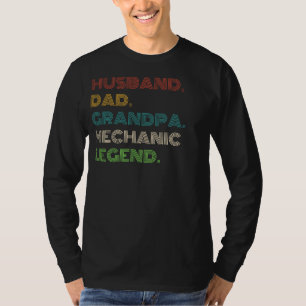 Mechanical Legend: Husband, Dad, Grandpa - Funny T T-Shirt