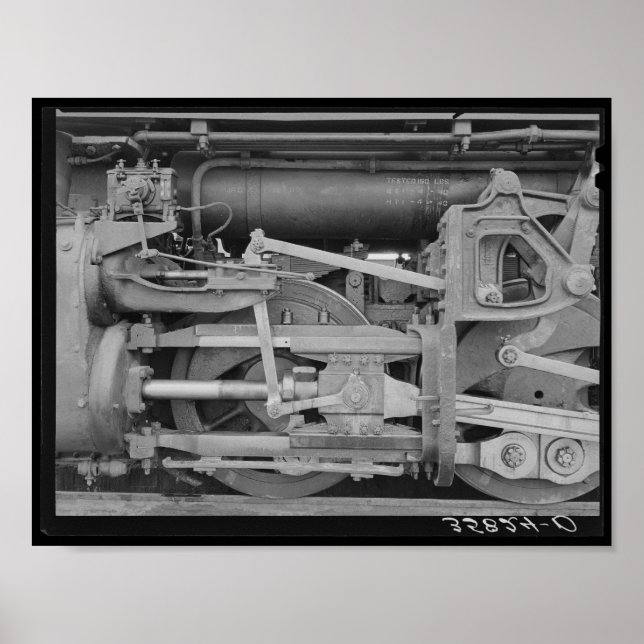 Mechanical Marvels: Steam Locomotive Valve Gear. Poster (Front)