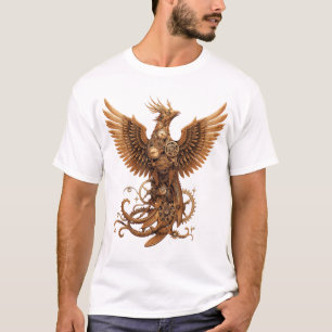 mechanical phoenix, steampunk phoenix, steampunk b T-Shirt