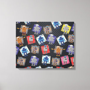 Mechanical Robot Cartoon Canvas Print