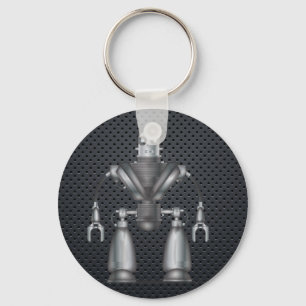 Mechanical Robot Cartoon Keychain