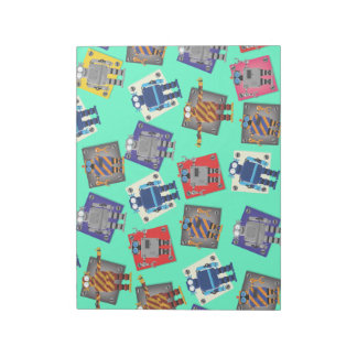 Mechanical Robot Cartoon Notepad